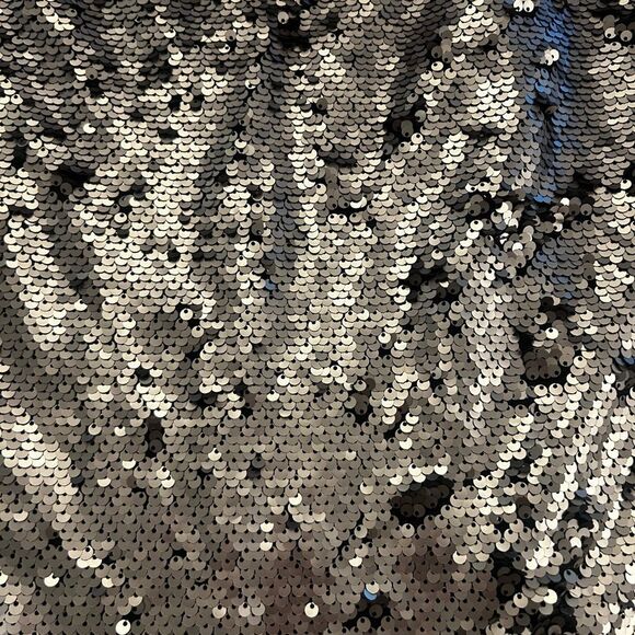 Worthington Silver Sequin Midi Skirt NWT Large - Picture 2 of 5